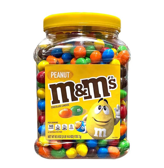 M&M's Chocolate Peanut Candies - 62oz / 1757.7g