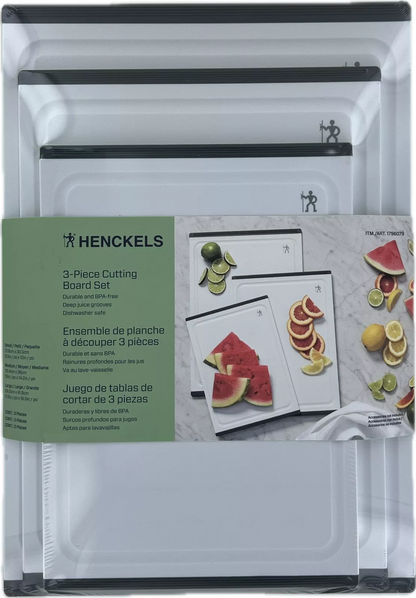 Henckels 3-Piece Cutting Board Set White/Black