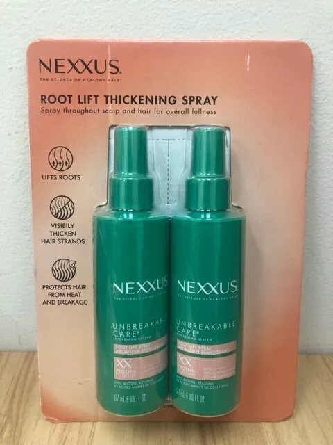 Nexxus Unbreakable Care Root Lift Thickening Spray, 6 fl oz, 2-pack