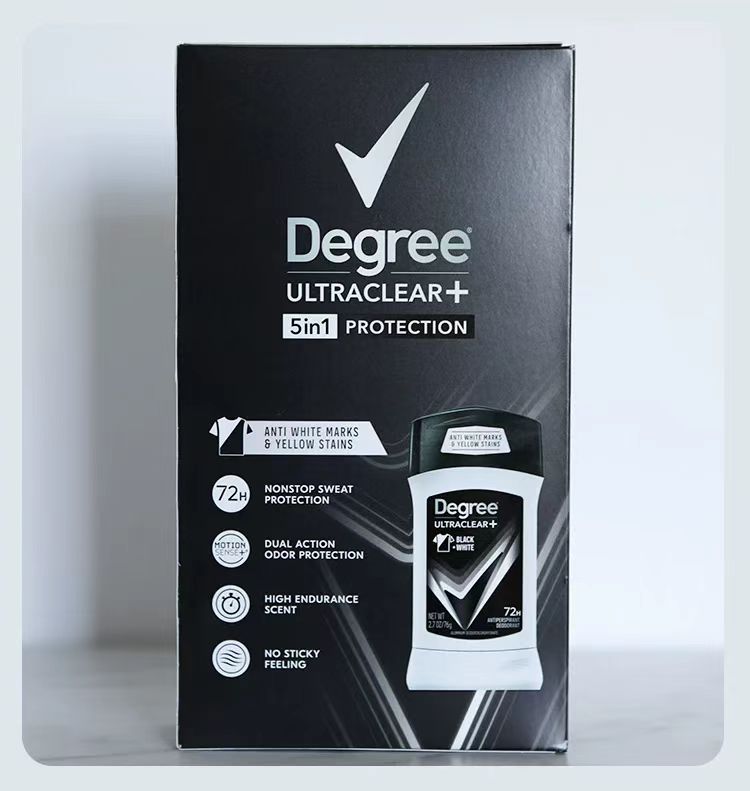 Degree UltraClear Black+White Men's Antiperspirant Deodorant 5 Pack/2.7oz Each