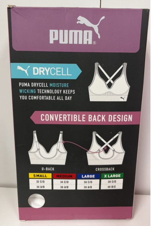 PUMA Women's Performance Seamless Sports Bra Convertible Back Design-2 Pack (Copy)