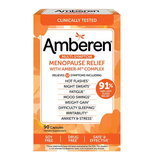 Amberen Multi-Symptom Menopause Relief Capsules 90-Count