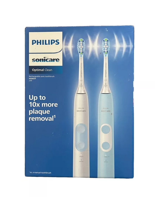 Philips Sonicare Optimal Clean Rechargeable Sonic Toothbrush HX6829/77