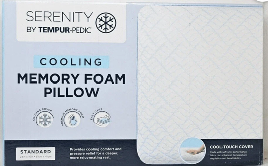 Serenity by Tempur-Pedic Cooling Memory Foam Pillow 61cm*41cm