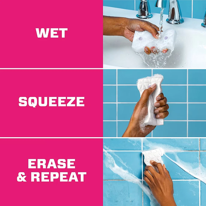 Mr. Clean Magic Eraser Bathroom 2 in 1 Built-in Cleaner 11 Pads