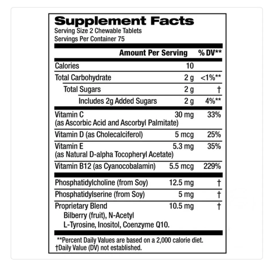 Focus Factor Kids 150 Chewable Tablets, Berry Blast Flavor