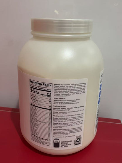 Isopure Zero Carb 25G 100% Whey Protein Powder, Simply Vanilla, 3.36lb/1.52kg