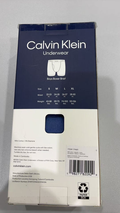 Calvin Klein Boys' Cotton Stretch Boxer Brief Underwear 6-Pack