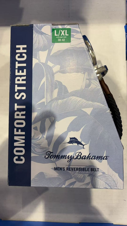 Tommy Bahama Men's Reversible Stretch Belt L/XL 38-42