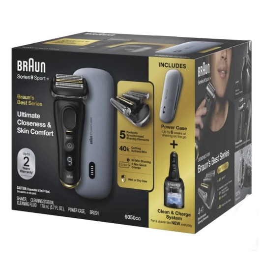 Braun Series 9 Sport+ Electronic Shaver 9350cc Black