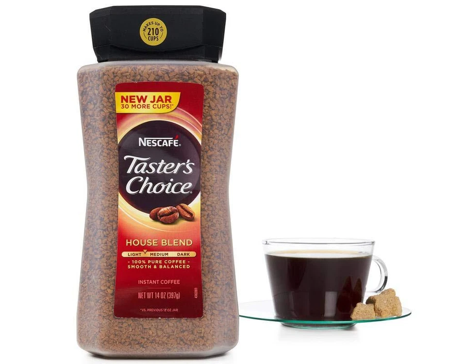Nescafe Taster's Choice Instant Coffee House Blend Light Roast Kosher 14oz /397g