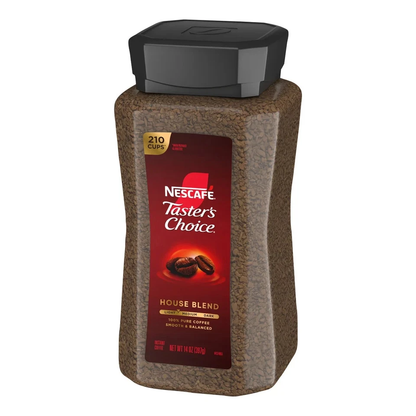 Nescafe Taster's Choice Instant Coffee House Blend Light Roast Kosher 14oz /397g