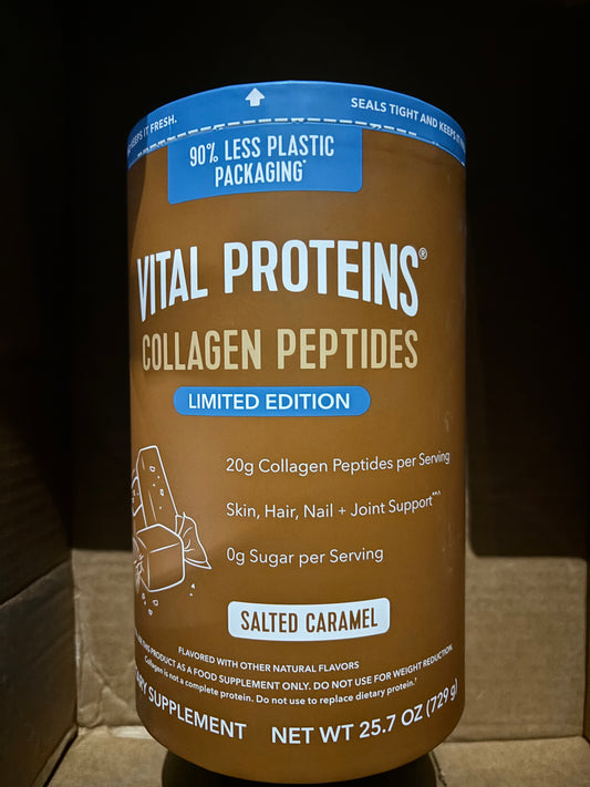 Vital Proteins Collagen Peptides Salted Caramel Powder, 25.7 OZ / 729 g