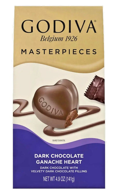Godiva Belgium Masterpieces Dark Chocolate Ganache Heart 14.8 oz / 421 g