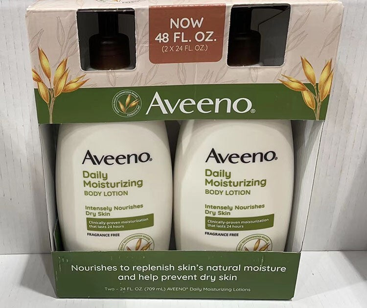Aveeno Daily Moisturizing Body Lotion -2 Pack 24 fl oz (709 ml)