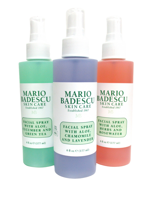MARIO BADESCU SKIN CARE Facial Spray face mist Pack of 3 -6 OZ /177ml each