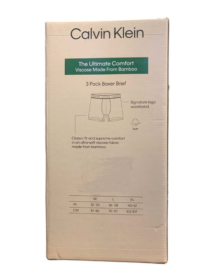 Calvin Klein Men's Boxer Brief The Ultimate Comfort Made from Bamboo-3 Pack