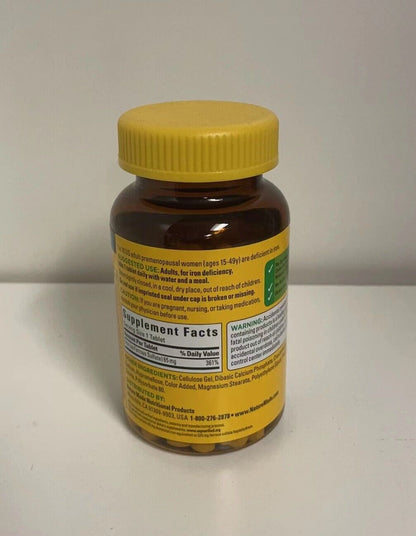 Nature Made Iron 65 mg, 365 Tablets