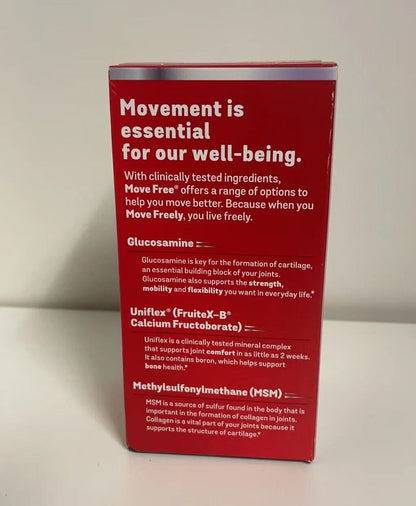 Schiff Move Free Joint Health, Advanced MSM w/ Glucosamine (120 Tablets)