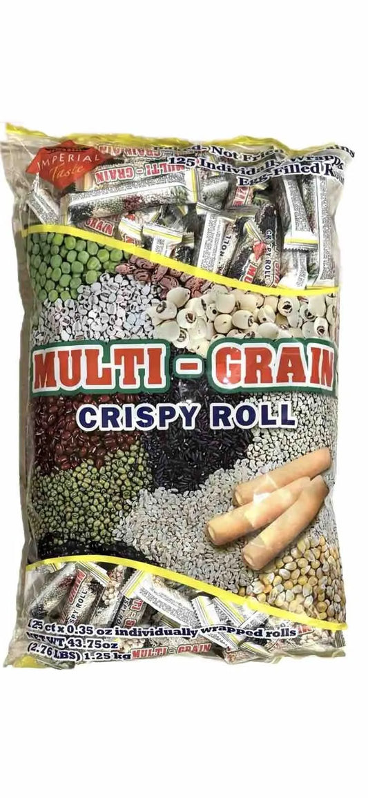 Multi Grain Crispy Rolls 125 Pieces, Baked - Not Fried, 7 Grains, Energy Snack