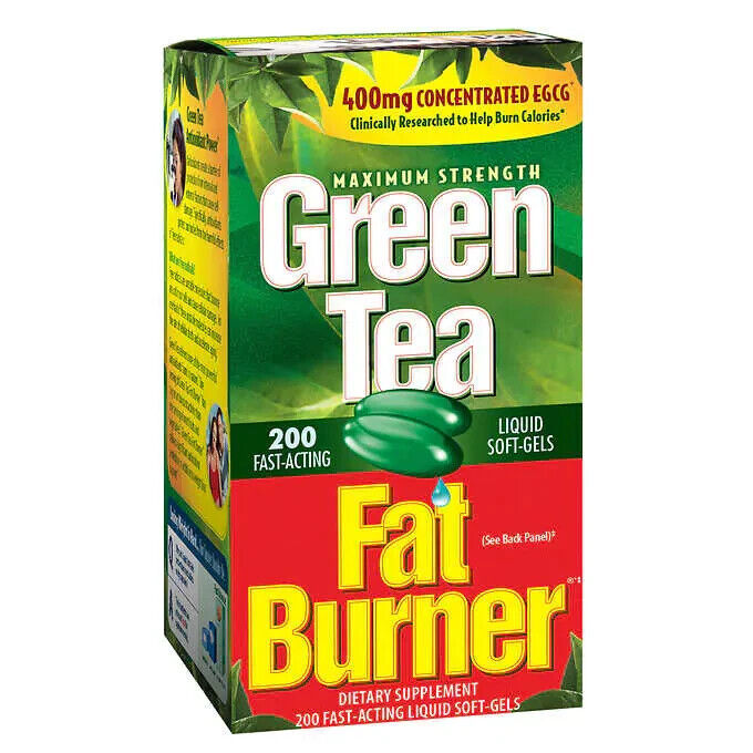 Applied Nutrition Green Tea Fat Burner 200 Fast-Acting Liquid Soft-Gels
