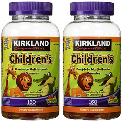 Kirkland Signature Children's Chewable Daily Multivitamin Gummies 160 Counts*2PK