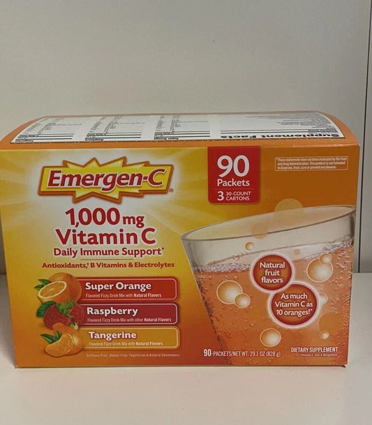 Emergen-C Vitamin C 1000mg Variety Mix Supplement - 90 Count