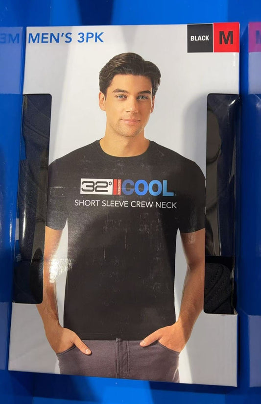 32 Degrees Cool Men's Short Sleeve Crew Neck T-Shirt -3 PK