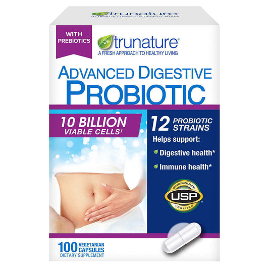 Trunature Advanced Digestive Probiotic Capsule - 100 Count