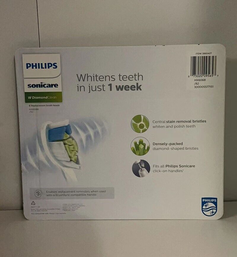 Philips Sonicare Brush Heads 8 Pack (W DiamondClean/C3 Premium Plaque Control)