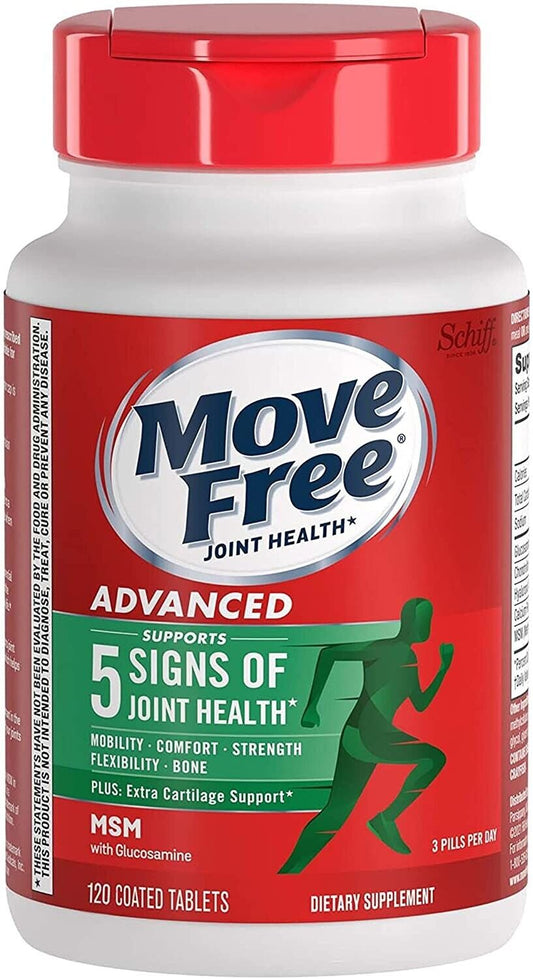 Schiff Move Free Joint Health, Advanced MSM w/ Glucosamine (120 Tablets)