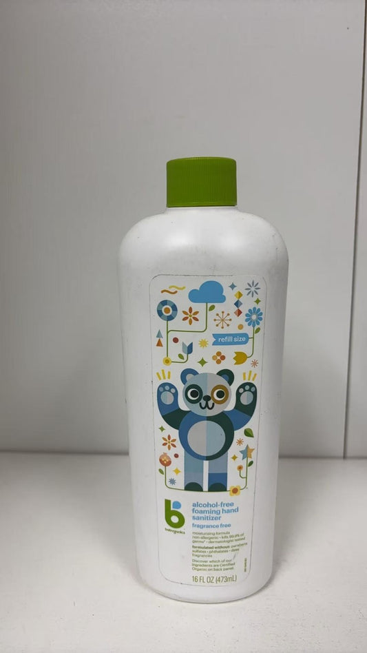 Babyganics Alcohol-Free Foaming Hand Sanitizer, Fragrance Free,16 fl oz