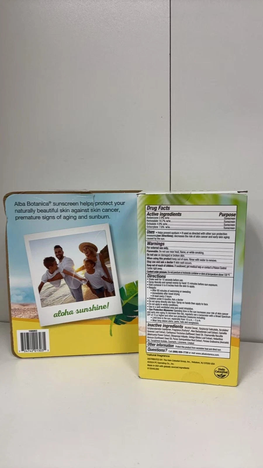 Alba Botanica Hawaiian Coconut Sunscreen Spray SPF 50 - 8 fl oz*2 Pack