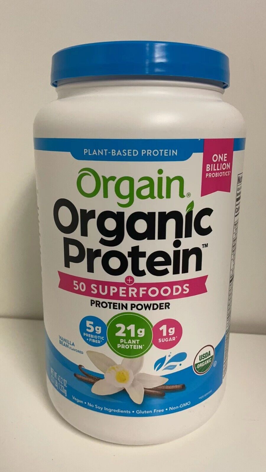 Orgain Organic Protein & Superfoods Plant-Based Protein Powder (Vanilla )