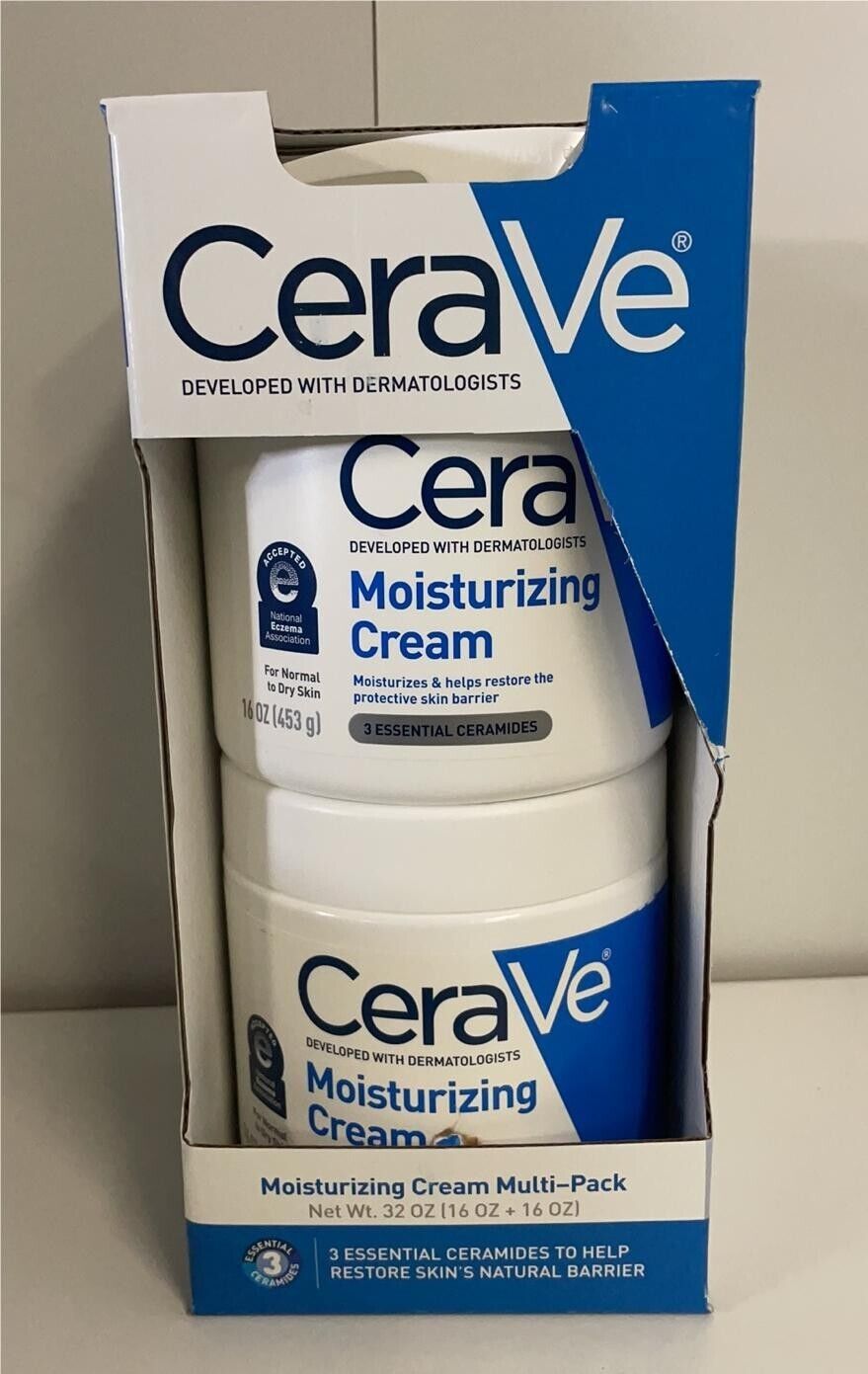 CeraVe Moisturizing Cream with Pump for Normal to Dry Skin - 16 oz+16 oz