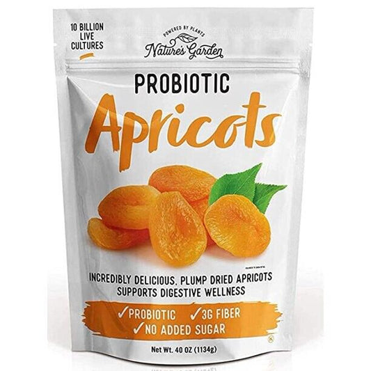 Nature's Garden Probiotic Dried Apricots Whole Fruit 40 oz/1.13 kg Healthy Snack