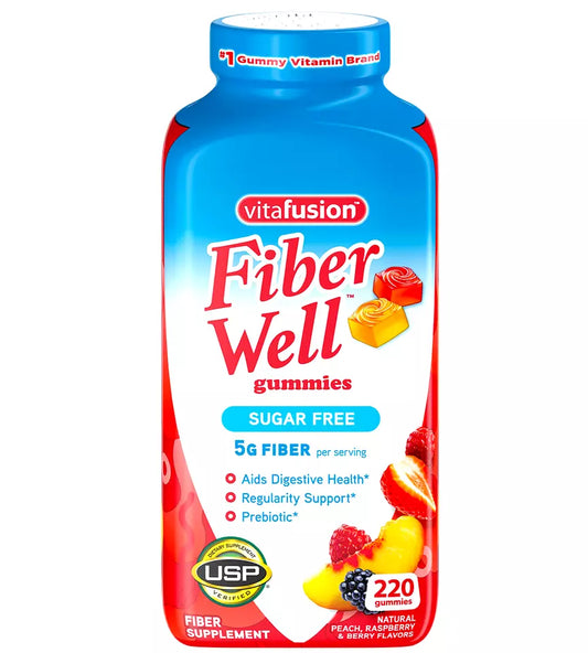 Vitafusion Fiber Well Gummies Suger free (220 ct.), Exp. 01/2026