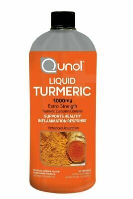 Qunol Liquid Turmeric Curcumin Complex 1000mg 60 Servings - 30.4 Fl. Oz / 900 ml