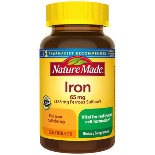 Nature Made Iron 65 mg, 365 Tablets