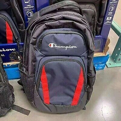 Champion Men's Sports Backpack Authentic Athleticwear-Blue/Grey