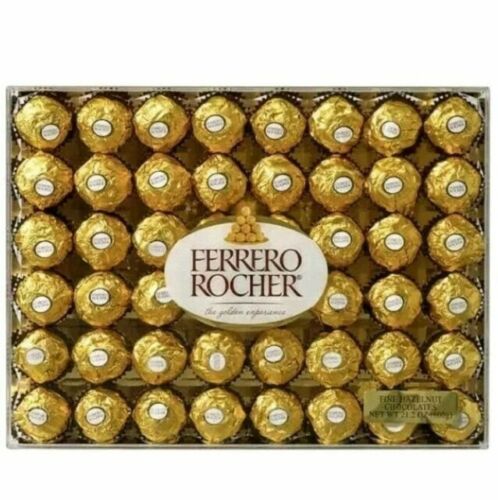Ferrero Rocher Fine Hazelnut Chocolates 48 Pieces Gift Box-21.2 oz (600g)
