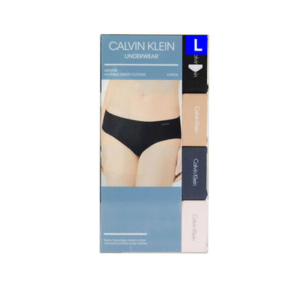 Calvin Klein Women's Underwear Hipster Panties 4 Pack  L
