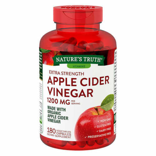 Nature's Truth 1200mg Apple Cider Vinegar Capsules - 180