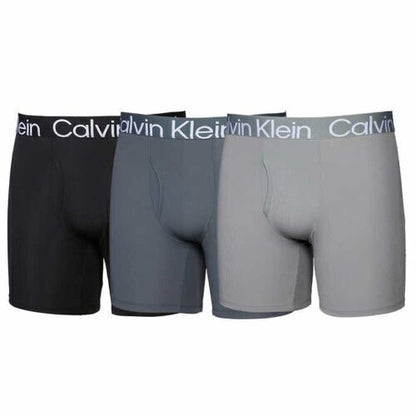 Calvin Klein Men's Micro Rib Boxer Brief Underwear 3 Pack