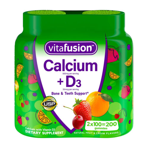 Vitafusion Calcium With Vitamin D3 Dietary Supplement 2x100 Gummies