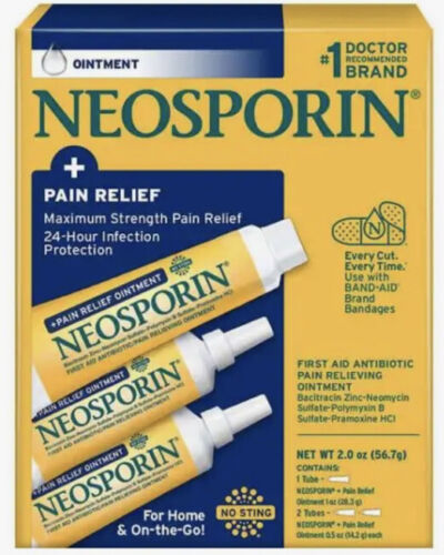 Neosporin First Aid Antibiotic Pain Relieving Ointment 3-PK (1 oz*1, 0.5 oz*2)