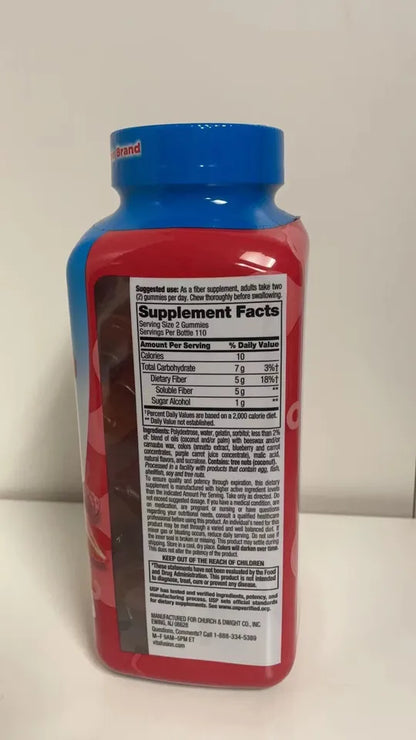 Vitafusion Fiber Well Gummies Suger free (220 ct.), Exp. 01/2026