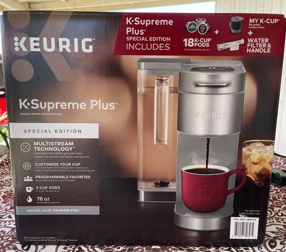 KEURIG K-Supreme Plus Special Edition Single Serve Coffee Maker Silver (4881975)