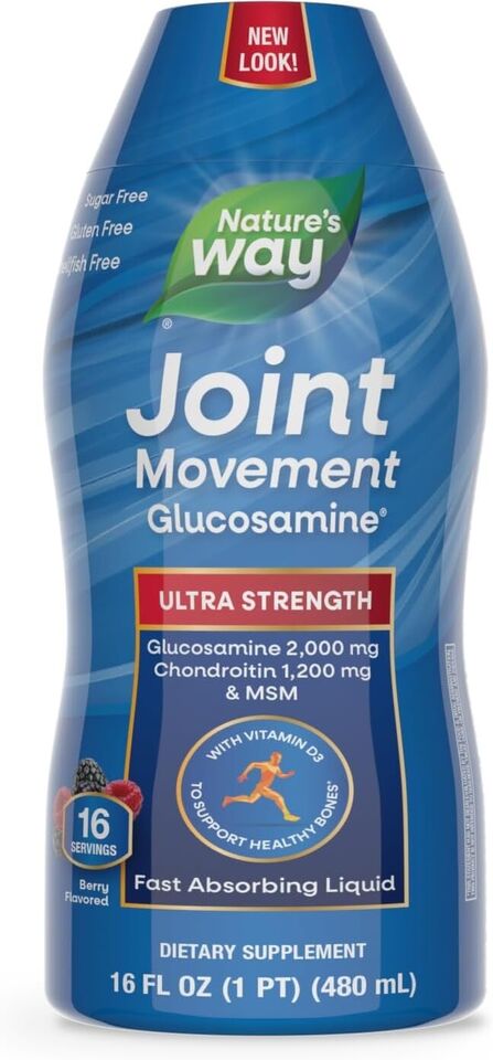 Nature's Way Joint Movement Glucosamine Ultra Strength Liquid, 33.8 oz/1000 ml