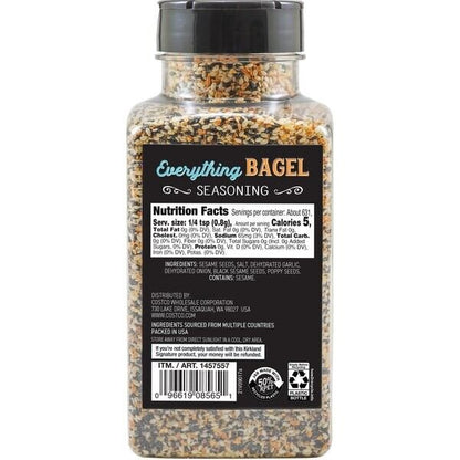 Kirkland Signature Everything Bagel Seasoning Spice Mix 17.8 oz/ 505 g